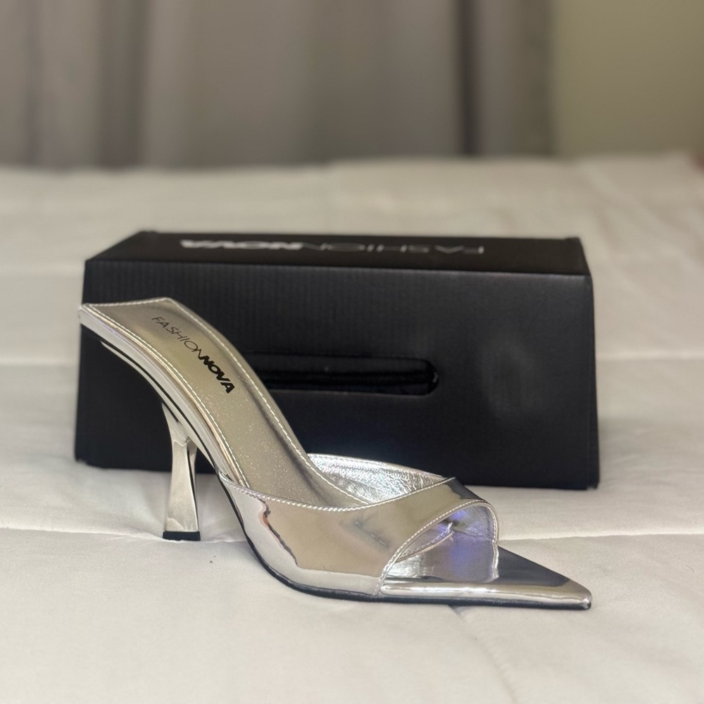 Silver heels